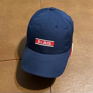 Men’s Air Jordan x Paris Saint Germain Navy Blue StrapBack Hat
